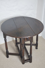 Load image into Gallery viewer, Antique Oak Gate Leg Table Small