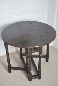 Antique Oak Gate Leg Table Small