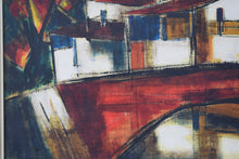 Load image into Gallery viewer, Leopold Reiser-Vaney &quot;The Red Bridge&quot; Oil on Canvas