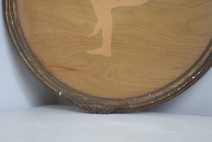 Marquetry Panel Dancer With Cymbals 