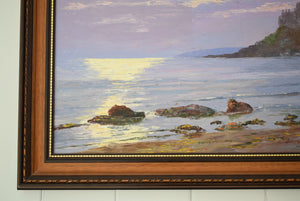 Nancy Bailey St Michael's Mount Sunlit Water Oil On Canvas