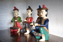 Load image into Gallery viewer, Carved wooden musician figures