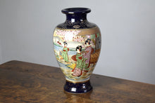 Load image into Gallery viewer, Large Japanese Satsuma Statement Vase