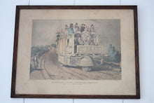 Load image into Gallery viewer, Antique print of a car