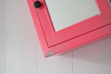 Load image into Gallery viewer, Pink Sparkle Metal Bathroom Cupboard with Mirror