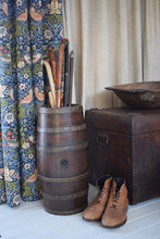 Load image into Gallery viewer, Antique Oak Coopered Barrel Keg Cask Stick Stand