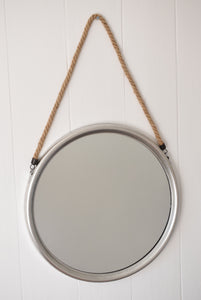 Medium Round Silver Mirror