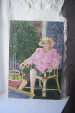 Load image into Gallery viewer, Portrait of a seated woman in Pink