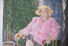 Load image into Gallery viewer, Portrait of a seated woman in Pink