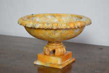 Load image into Gallery viewer, Antique Carved Alabaster Table Centrepiece Fruit Bowl