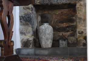 Tall Stone Effect Ceramic Vase