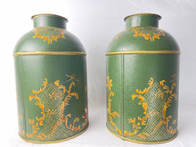 Load image into Gallery viewer, two green tea canisters