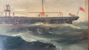 painting of a ship