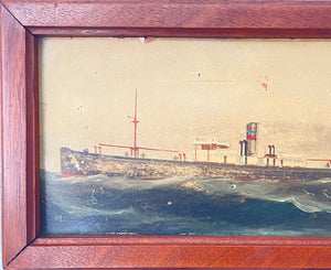 painting of a ship