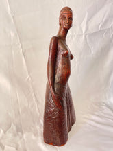 Load image into Gallery viewer, wood carving female