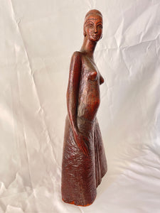 wood carving female