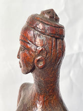 Load image into Gallery viewer, wood carving female