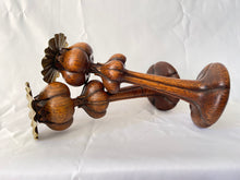 Load image into Gallery viewer, Arts and Crafts Period Oak Candlesticks