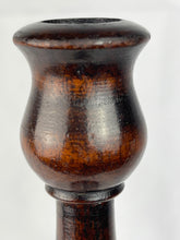 Load image into Gallery viewer, Antique Pair of Turned Oak Candlesticks