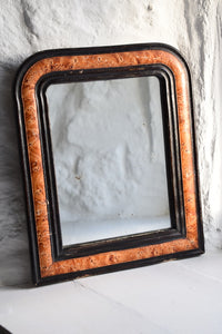 vintage faux tortoiseshell mirror