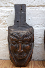 Load image into Gallery viewer, Antique Carved Oak Furniture Mounts