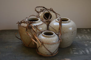 Antique Korean Stoneware Ginger Jars