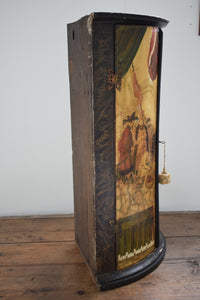 Antique painted corner cabinet 
