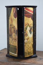Load image into Gallery viewer, Antique painted corner cupboard 